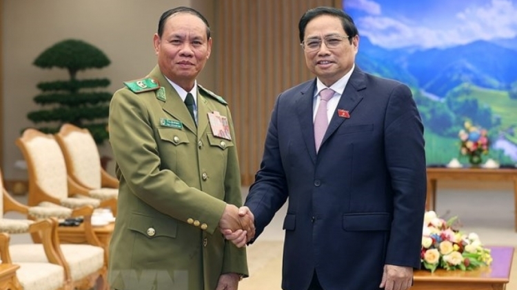 Thủ tướng Phạm Minh Chính wă Phó Thủ tướng, Ƀộ trưởng Kwang àng Lào