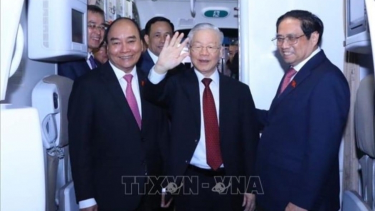 Tổng Bí thư Nguyễn Phú Trọng pơtôch ‘lơ̆ng hơiă ‘măng năm ngôi tơ̆ Trung Quốc