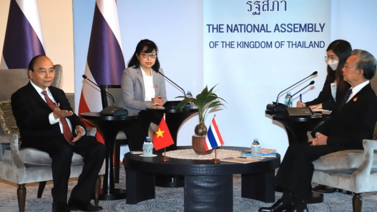 Pôa Nguyễn Xuân Phúc, Kăn xiâm hnê ngăn hôp ƀă Kăn xiâm hnê ngăn Kuô̆k hô̆i kong têa Siam