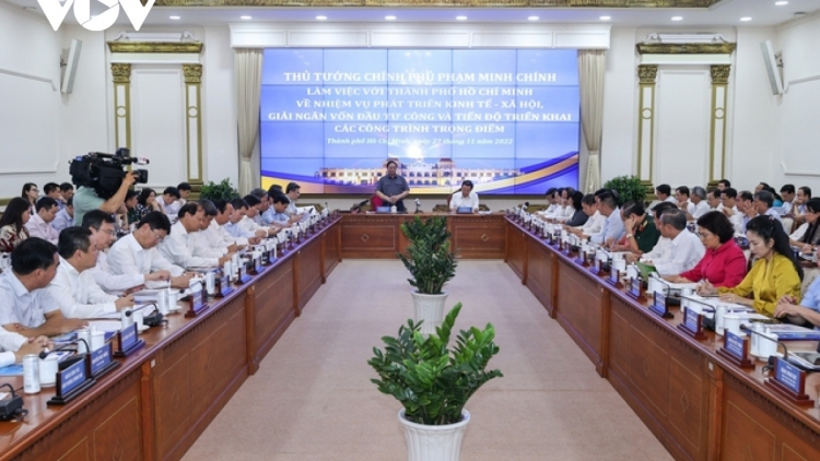 Thủ tướng Phạm Minh Chính bhrợ bhiệc lâng Bh’cộ Thành phố Hồ Chí Minh 