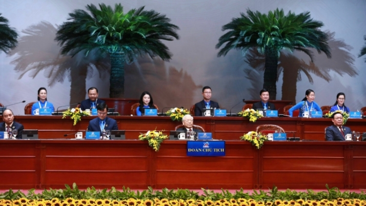 Tổng Ƀí thư ồng Nguyễn Phú Trọng tus Pơrjum dờng Đoàn ơruh pơnu gùt lơgar dơ̆ 12, tơngai lơh broă bơh nam 2022 tus 2027