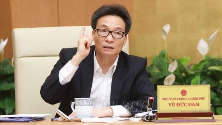 Phó Thủ tướng ồng Vũ Đức Đam đơng lam dơ̆ pơrjum Mpồl Đơng lam ală gah lơh broă Dà lơgar bè kloh niam phan sa