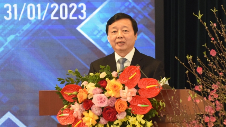 Phó Thủ tướng Trần Hồng Hà pâh Hội nghị giao ban Báo chí tơơp ha pruôt Quý Mão 2023