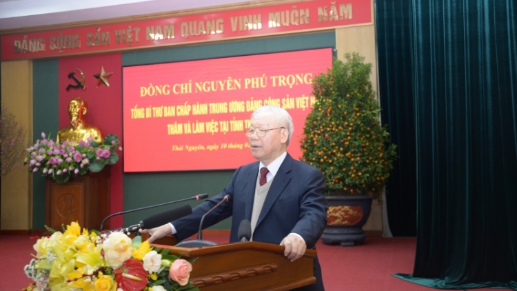 Khua git gai Ping gah dêh čar ta ơi Nguyễn Phú Trọng čuă hăng mă bruă ƀơi Thái Nguyên 