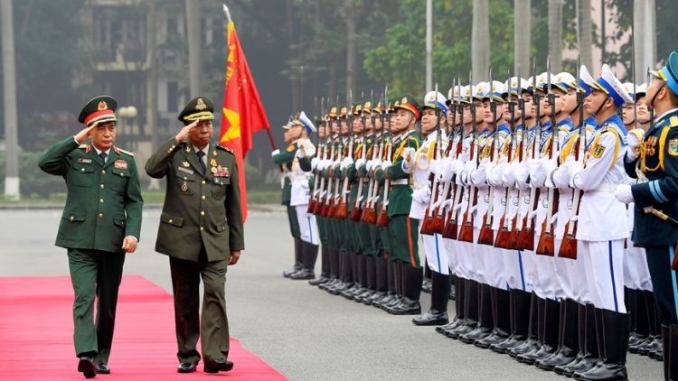 Đại tướng Phan Văn Giang ƀư tơm nar vơt Groi Thủ tướng, Kruanh n’gâng kan neh dak Campuchia