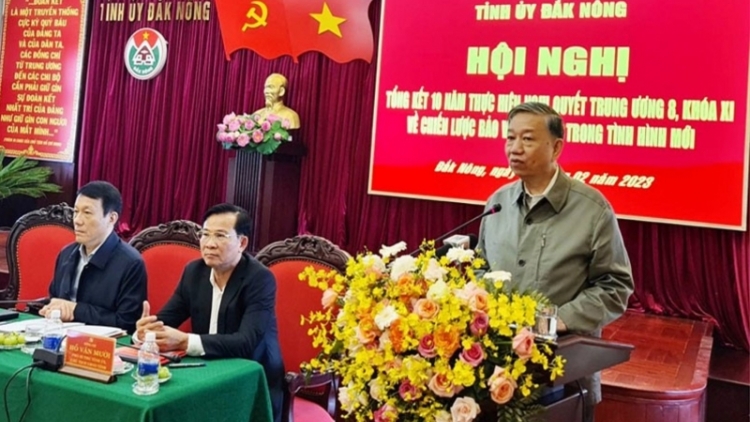 Khua tơhan krên dên ơi Tô Lâm git gai pơƀut 10 thun ngă tui Hră pơtru 8 ƀơi Dak Nông hăng Dak Lak