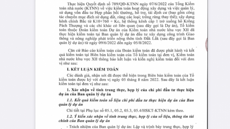 Kiểm toán ntĭm âk nău tih ta nău nchrăp ƀư dak bât têh ngăn Dak Lak 