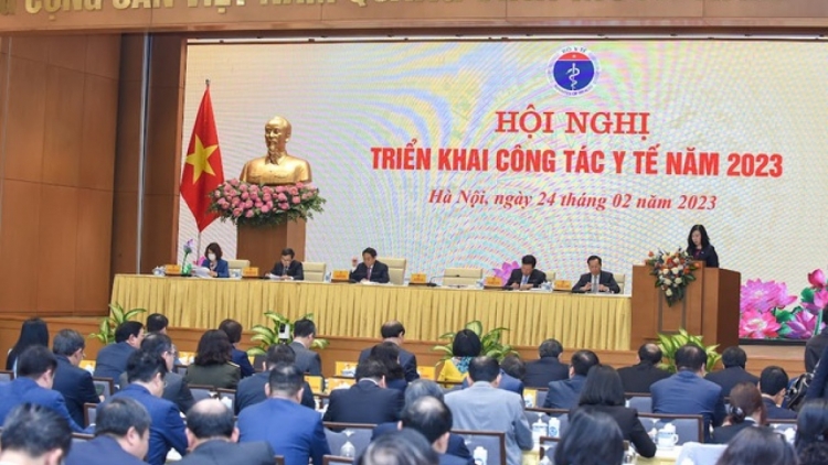 Thủ tướng Phạm Minh Chính k’đhơợng bhrợ Hội nghị xay bhrợ bh’rợ tr’nêng Y tế c’moo 2023