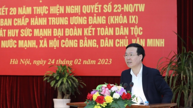 Thường trực Ban Bí thư Võ Văn Thường pâh K’rong pa zêng 20 c’moo xơợng bhrợ Nghị quyết số 23