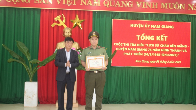 K’rong pazêng g’luh thi chêêc năl “Lịch sử Châu Bến Giằng- chr’hoong Nam Giang 75 c’moo dưr vaih lâng ha dưr 10/3/1948-10/3/2023