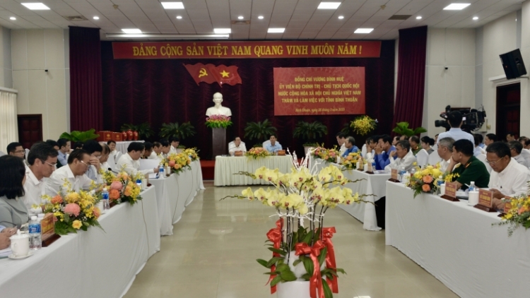 Pôa Vương Đình Huệ, Kăn xiâm hnê ngăn Kuô̆k hô̆i pêi cheăng a kong pơlê Bình Thuận