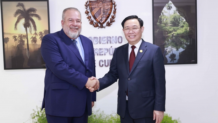 Kruanh Quốc hội Vương Đình huệ tâm nchră ngơi đah Thủ tướng dak CH Cuba.