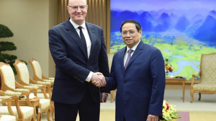 Khua knŭk kna Phạm Minh Chính drông k’iăng khua knŭk kna Russia 