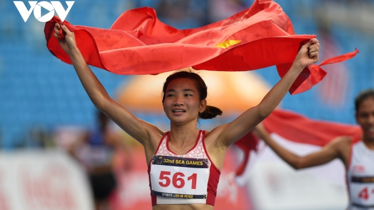 Nguyễn Thị Oanh moọt ooy lịch sử điền kinh Việt Nam đhị SEA Games 32