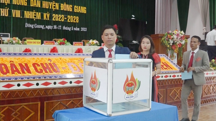 Đại hội đại biểu Hội Nông dân chr’hoong Đông Giang g’luh VIII  nhiệm kỳ 2023 – 2028