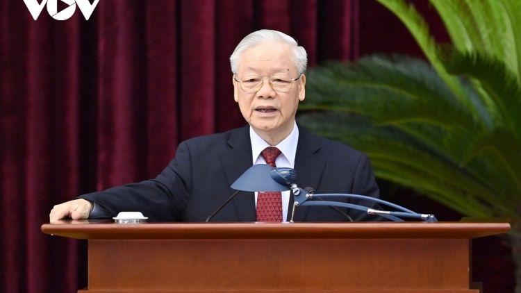 Khua gĭt gai Đảng Nguyễn Phú Trọng gĭt gai klei kƀĭn trông krah wưng păn bruă mơ̆ng Êpul khua bruă Đảng gưl dlông tal 13 