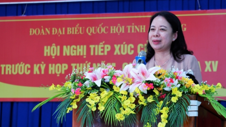 Phó Củ tịc lơgar mò Võ Thị Ánh Xuân tìp mat cau tĕ khà lài mờ pơrjum dơ̆ 5, Quôk hội khoă XV