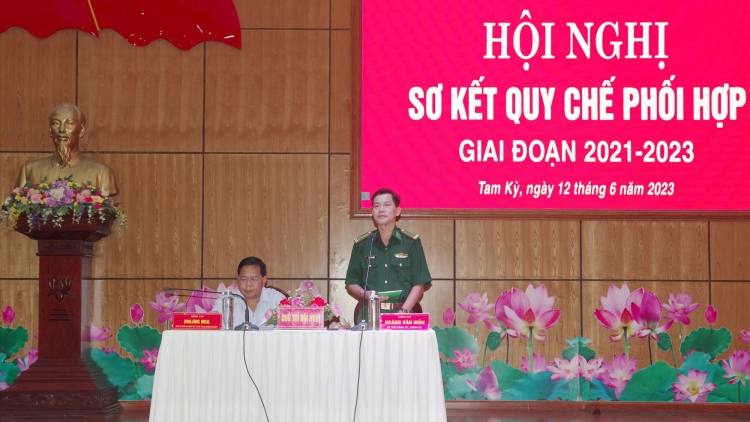 Đảng uỷ BĐBP tỉnh Quảng Nam lâng Huyện uỷ Tây Giang xay bhrợ liêm choom bh’rợ pazưm bhrợ đh’rứah