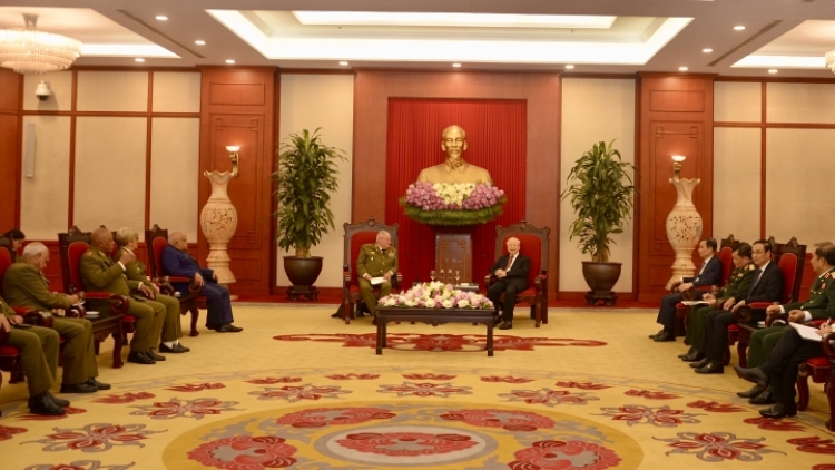 Khua gĭt gai Đảng Nguyễn Phú Trọng drông čhưn hŏng khua phŭn bruă kahan lĭng Cuba 