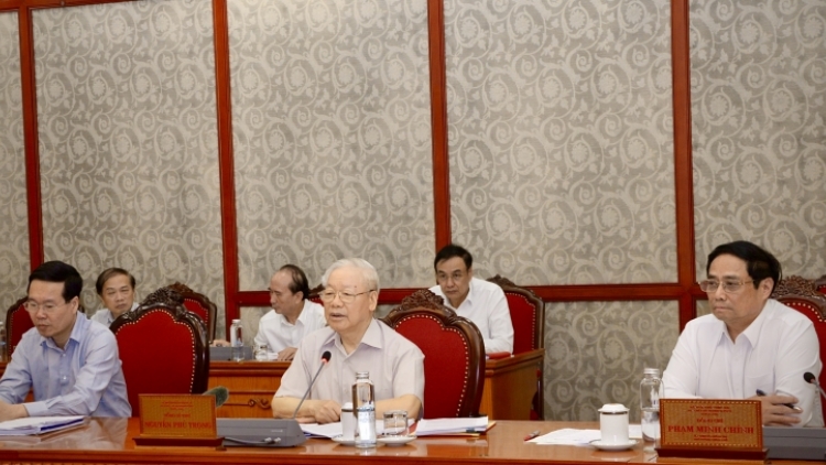 Khua gĭt gai Đảng Nguyễn Phú Trọng kiă kriê klei bi kƀĭn Phŭn bruă kđi čar mă klei blŭ kơ bruă duh mkra mnia mblei 