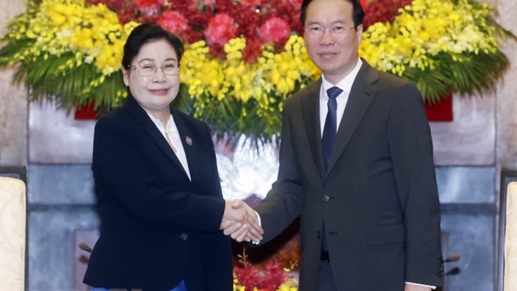 Khua lăn čar Võ Văn Thưởng drông Khua sang phat kđi yang ƀuôn gưl dlông Lào  