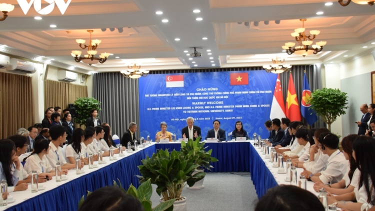 Khua knŭk kna Phạm Minh Chính leh anăn Khua knŭk kna Lý Hiển Long nao čhưn ti sang hră gưl prŏng ala čar Hà Nội 