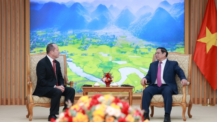 Khua knŭk kna Phạm Minh Chính drông Khua phŭn bruă duh mkra leh anăn bruă tuh tia mkra mjing Israel