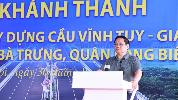 Thủ tướng Phạm Minh Chính vang năm Pơm lêh kăt che pơm đang gơng Vĩnh Tuy - Jăl mă 2