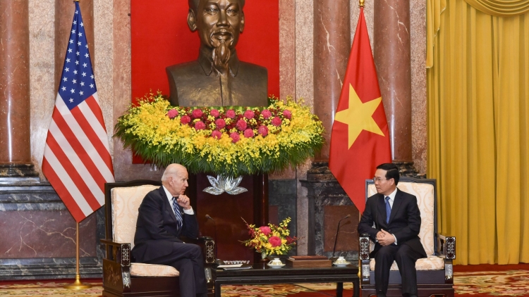 Kruanh dak Võ Văn Thưởng rgum nchră Tổng thống Hoa Kỳ Joe Biden