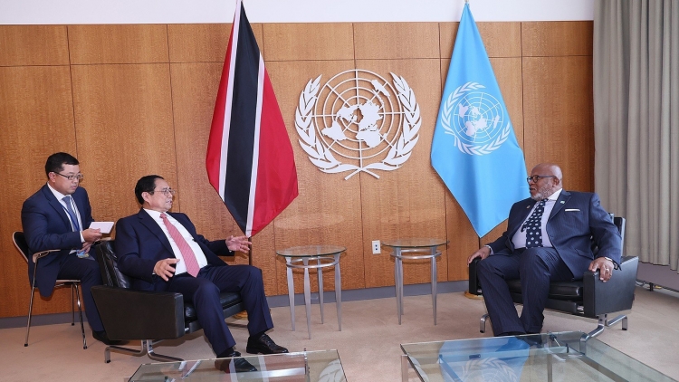 Thủ tướng Cíñ phủ ồng Phạm Minh Chính tìp Củ tịc Pơrjum dờng Liên hợp quốk khoă 78