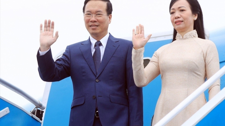 Kăn xiâm hnê ngăn tơnêi têa Võ Văn Thưởng  pơxiâm lăm veăng hôp Măng tĭng hôp mâu kăn xiâm APEC hơnăm 2023 a Mih 