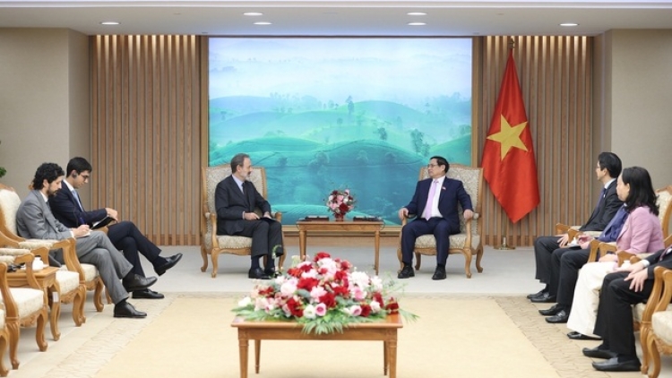 Thủ tướng Phạm Minh Chính sơng pơma dơnuh hăm Kơdră tang măt Italy iŏk bơ̆ jang tơ̆ Việt Nam