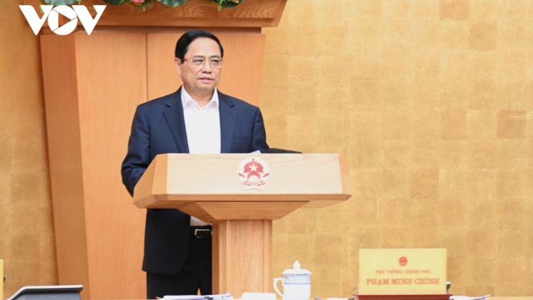 Thủ tướng Phạm Minh Chính k’đhơợng bhrợ pr’hop Chính phủ chuyên đề ooy Bhrợ pa dưr Pháp luật c’xêê 11/2023