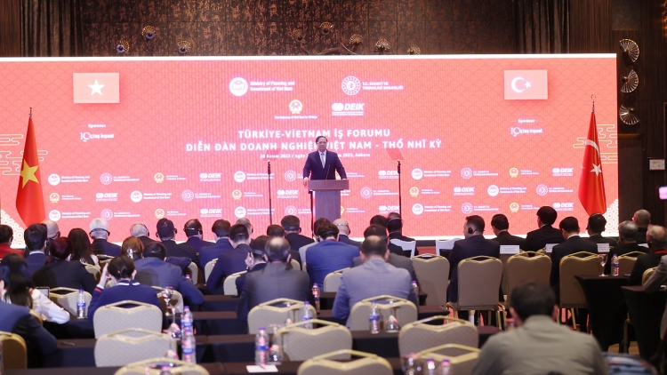 Thủ tướng Phạm Minh Chính râng rơh tâm mâp doanh nghiệp Thổ Nhĩ Kỳ- Việt Nam