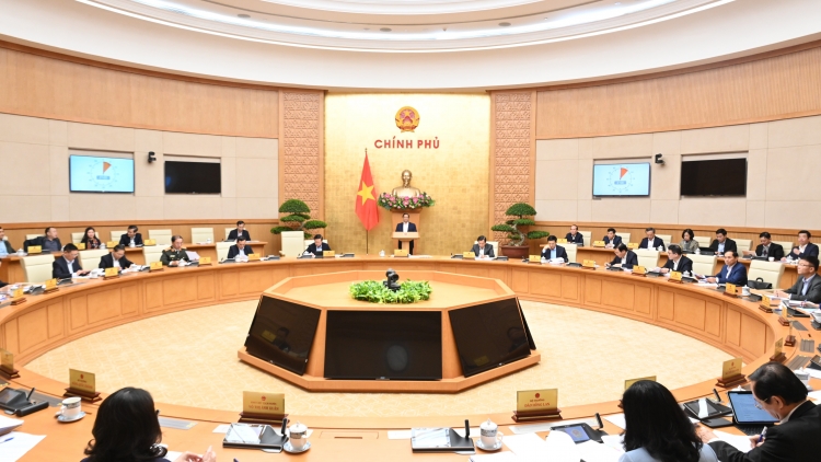 Thủ tướng Phạm Minh Chính ƀư tơm rơh hop Chính phủ way ăp khay khay 11 năm 2023  