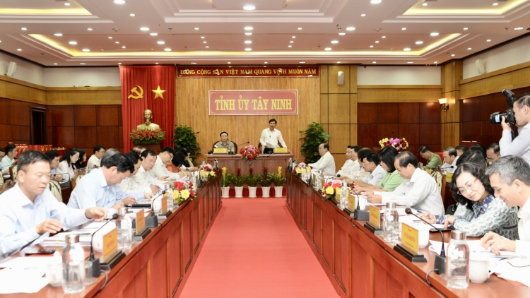 Củ tịc Quốk hội Vương Đình Huệ lơh broă mờ Mpồl duh broă sùm Tỉñ ủy càr Tây Ninh