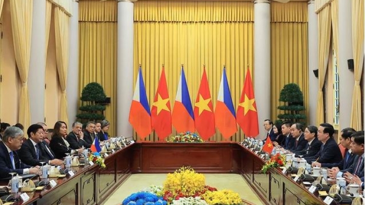 Khua lăn čar Võ Văn Thưởng bi trông hŏng Khua mil čhil Philippines.