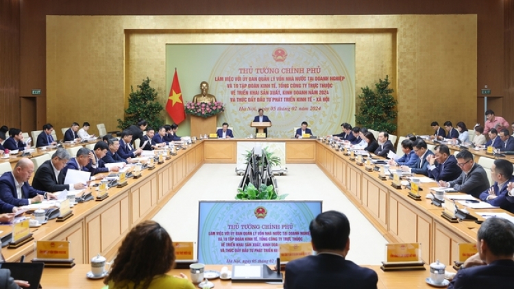 Thủ tướng Phạm Minh Chính pah kan đah 19 rmôt kan, tổng công ty mpeh nau ntrŭt dăng nau ntuh kơl, ê nkra, tăch rgâl