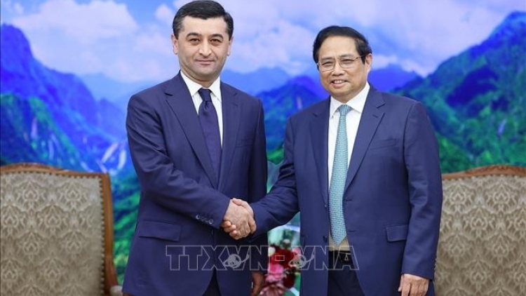 Ngế pro xiâm hnê ngăn tơnêi têa Phạm Minh Chính tơdah Ngế xiâm tơpui kâ Uzbekistan