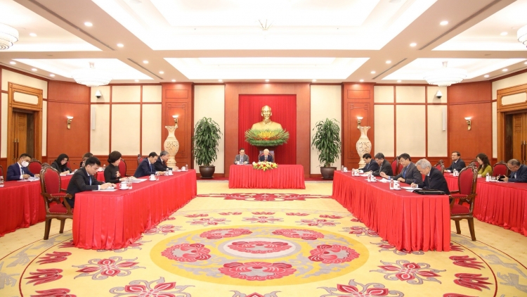 Tổng Bí thư Nguyễn Phú Trọng kuăl tâm nchră đah Tổng thống Liên bang Nga 