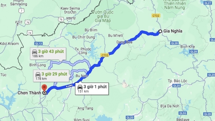 Dak Nông hơmet ăn iung jang Trong gre rĕnh Gia Nghĩa- Chơn Thành