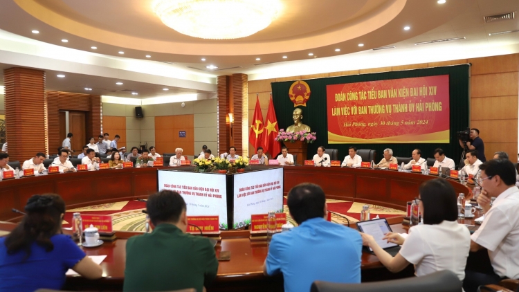 Khu kăn hriăn plĕng mơ-éa ki kal Hneăng hôp XIV dêi Đảng pêi cheăng ƀă Khu pơkuâ hnê ngăn Đảng Pơlê kong kân Hải Phòng 