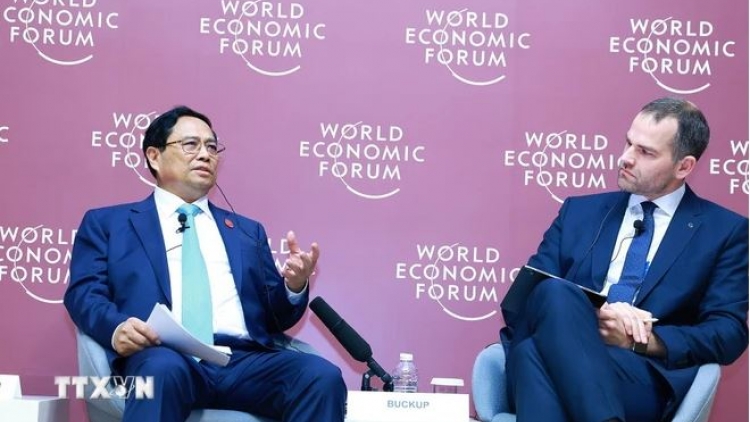 Thủ tướng ồng Phạm Minh Chính tus bal Cribơyai mờ ală mpồl lơh sa kă bro sơn đờm mut lơh broă, tam gơl pa bơceh lơh bơh WEF dê