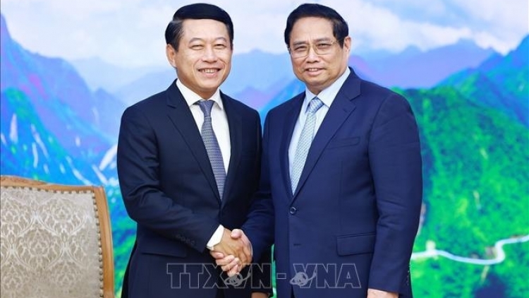 Khua knŭk kna Phạm Minh Chính drông k’iăng Khua knŭk kna, Khua phŭn bruă hŏng tač êngao Lào 