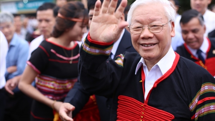 Tổng bí thư Nguyễn Phú Trọng-nuĭh leo kan ntoh lư tâm ăp ntrong kan văn hóa.