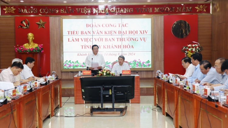 Uỷ viên Bộ Chính trị Nguyễn Xuân Thắng pah kan đah n’gor Khánh Hoà