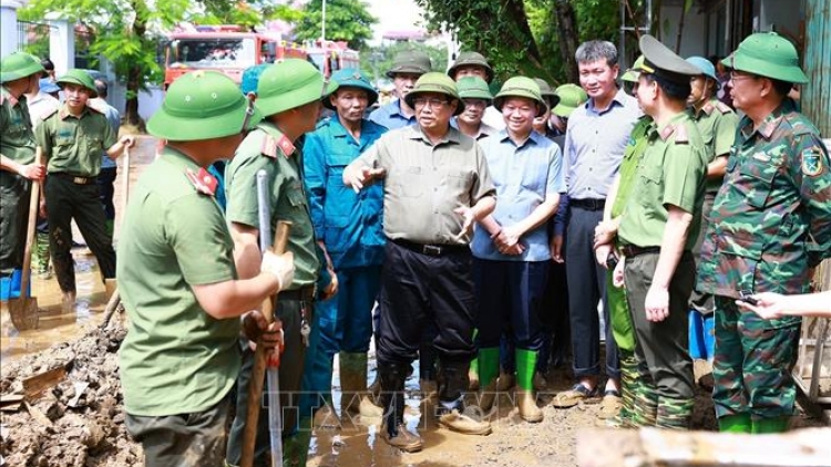 Thủ tướng Phạm Minh Chính chă hơlen gah ‘mi kial đak hơbông păng tơdrong hơmet răm đơ̆ng ‘mi kial đak hơbông pơrăm tơ̆ dêh char Yên Bái 