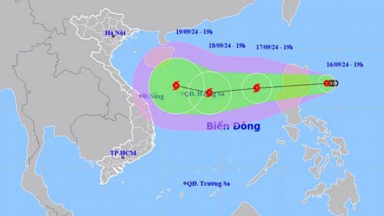 Từ 17/9, vùng biển bắc Biển Đông có gió giật cấp 10, biển động mạnh