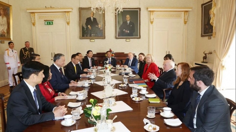 Tổng Bí thư, Kơdră chĕp pơgơ̆r Teh đak Tô Lâm pơma đam hăm Ƀok kơdră tơm Ireland