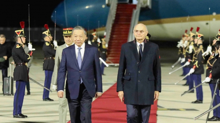 Tổng Bí thư, Kruanh dak Tô Lâm râng rƀŭn gưl prêh Pháp ngữ tal 10 ndrel khâl Cộng hoà Pháp